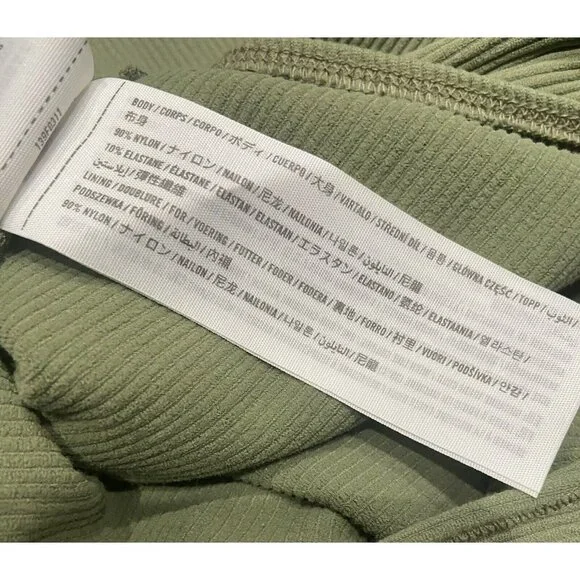 Abercrombie & Fitch Soft AF Collection‎ Size Womens Medium Green Ribbed Tank - Picture 7 of 8